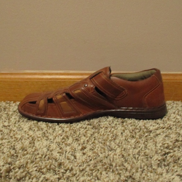 Stacy Adams Bridgeport Closed Toe Fisherman Sandal Men's 9 Brown - Picture 10 of 16